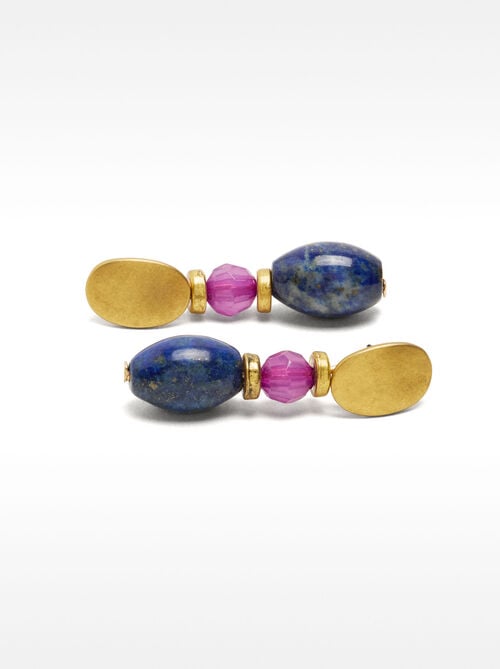 Pendientes con piedra y resina