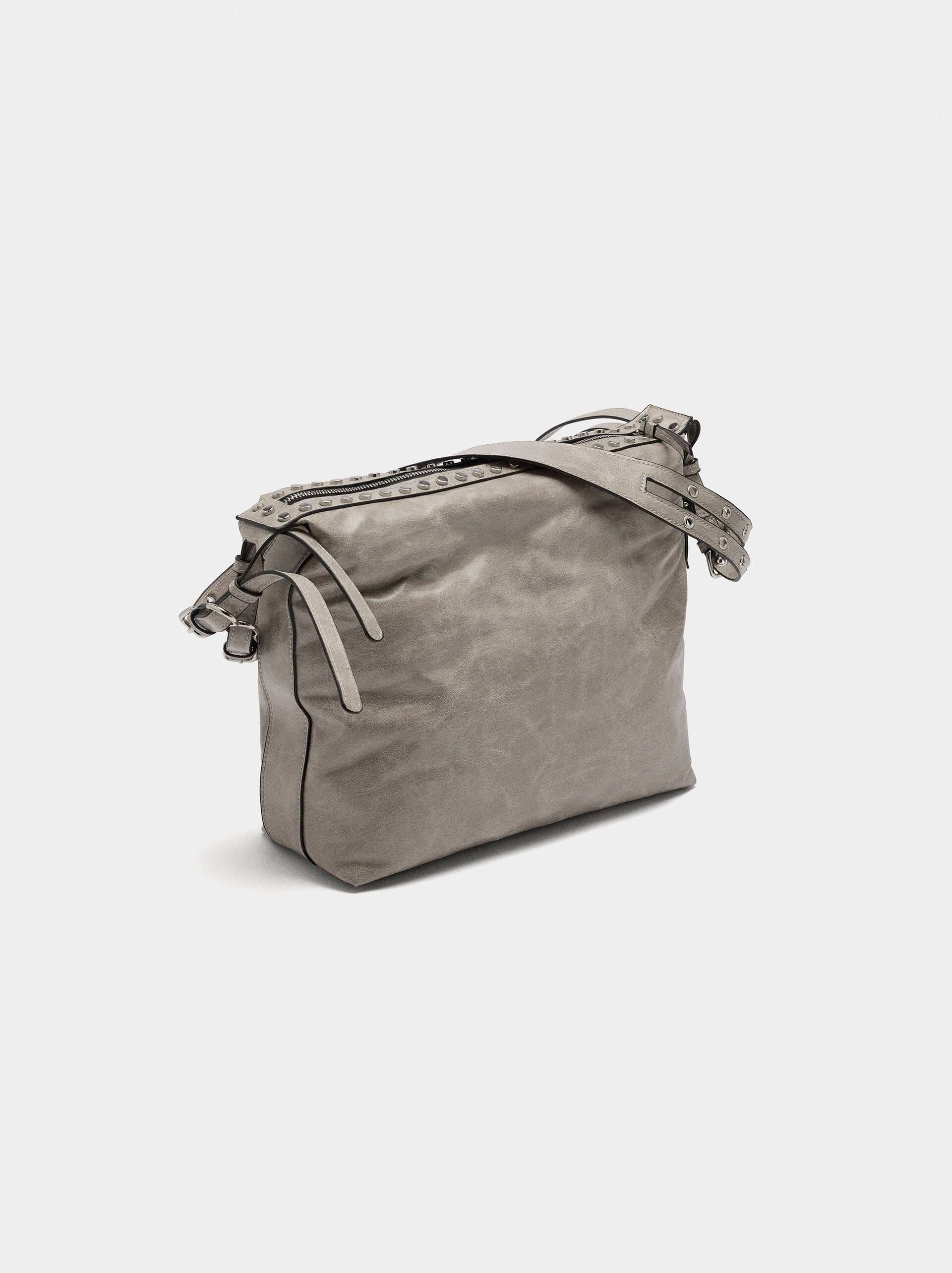 Shoulder bag with studs image number 2.0