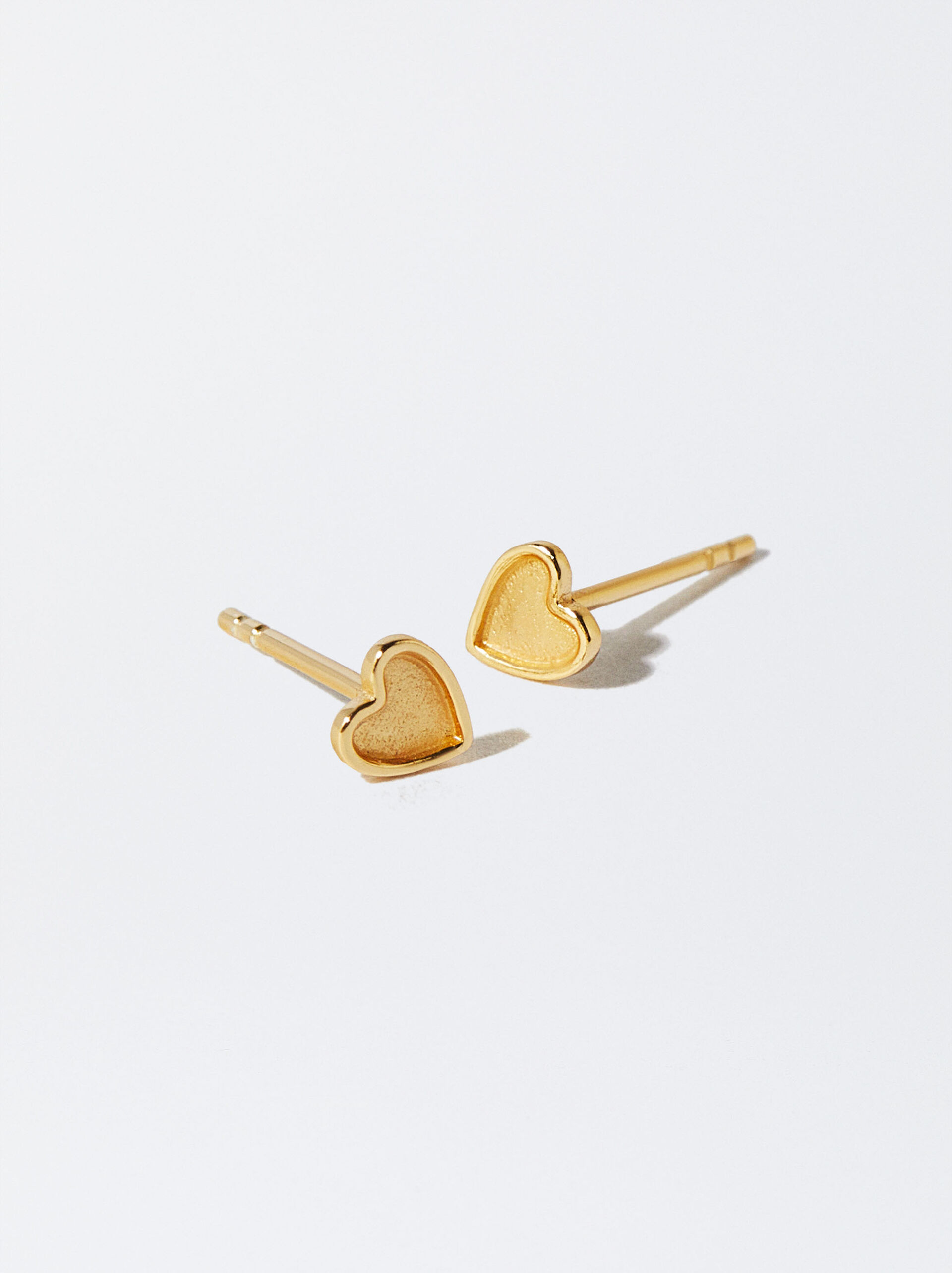 925 Silver Heart Studs image number 2.0