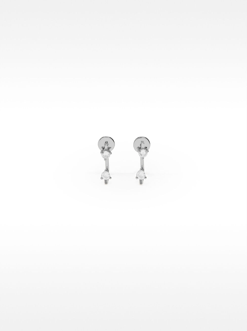 Pendientes ear jacket con circonitas - plata de ley 925