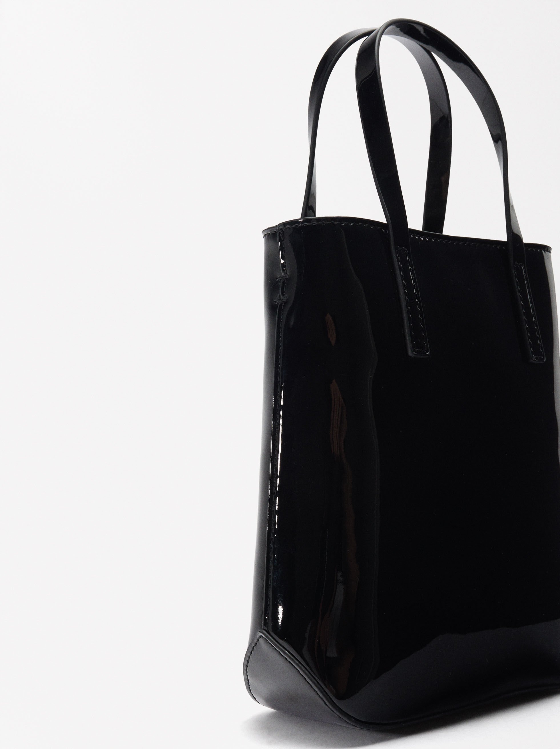 Bolso charol negro parfois best sale