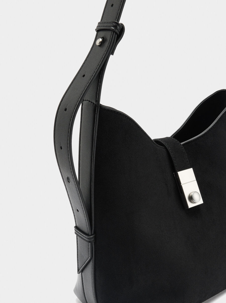 Shoulder bag with crossbody bag