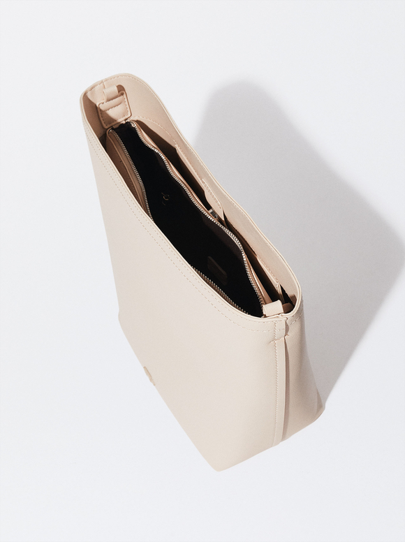 Everyday Shoulder Bag, Ecru, hi-res