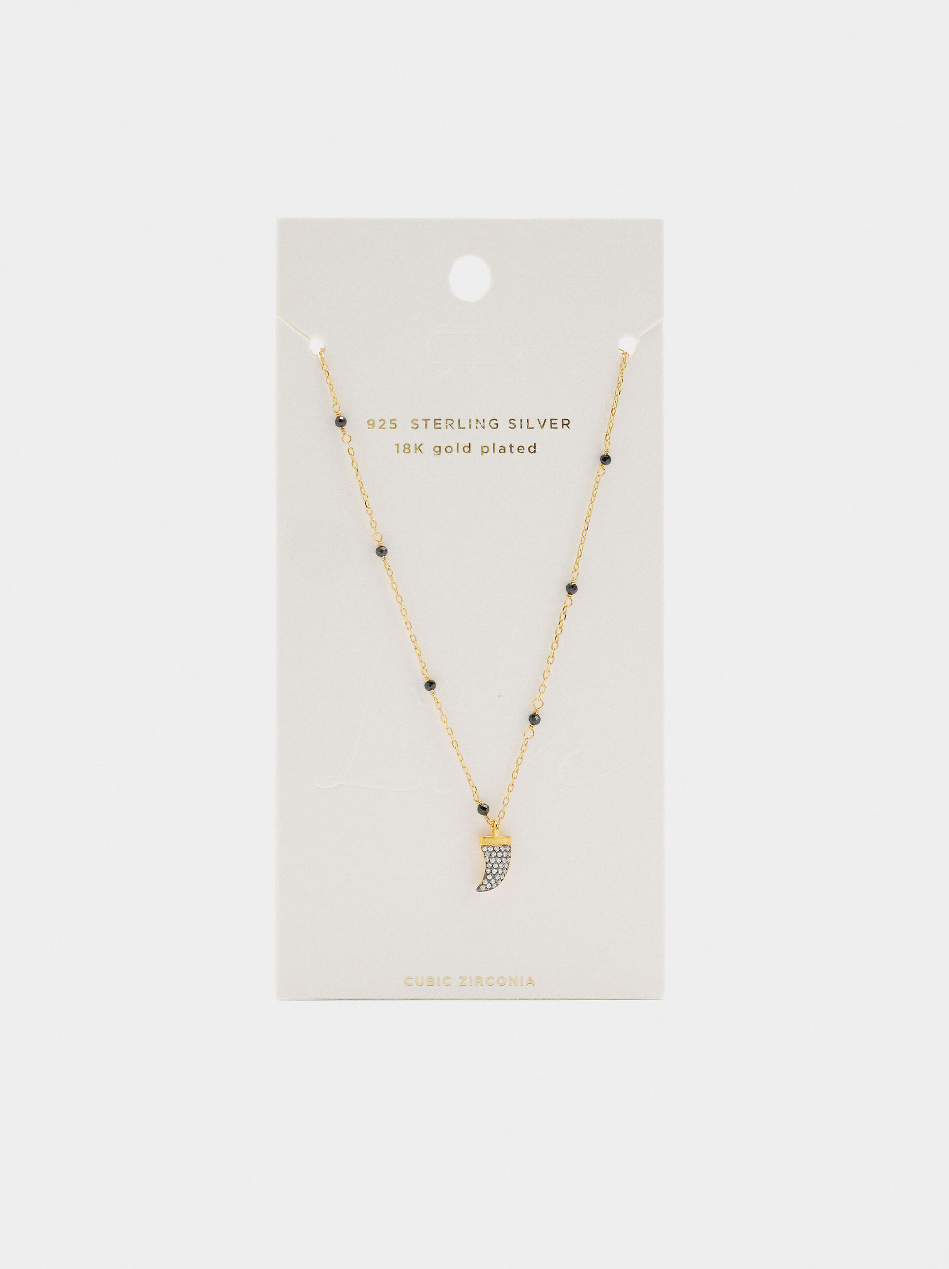 Necklace with stones and zirconia - 925 sterling silver image number 3.0