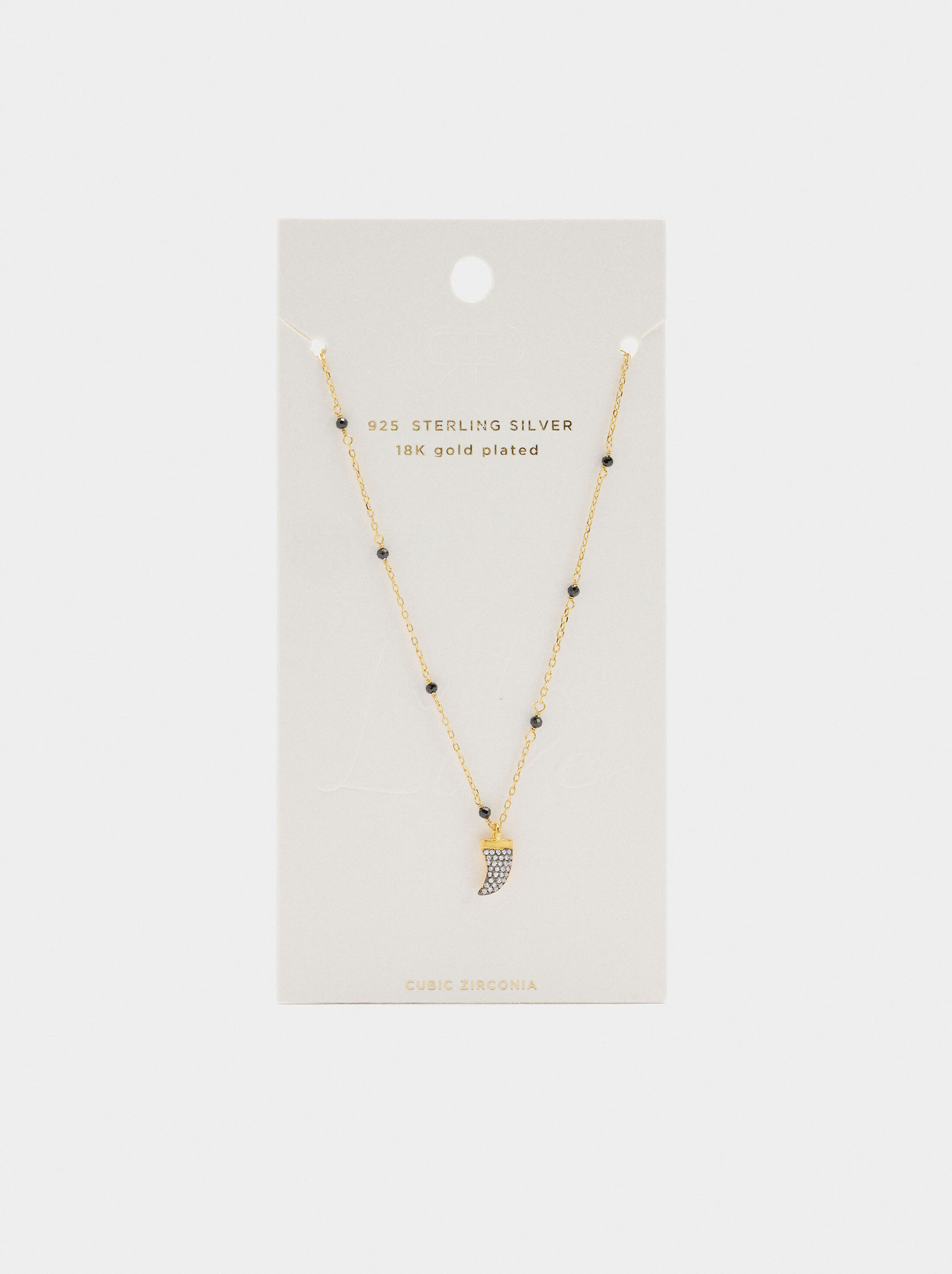 Necklace with stones and zirconia - 925 sterling silver image number 3.0