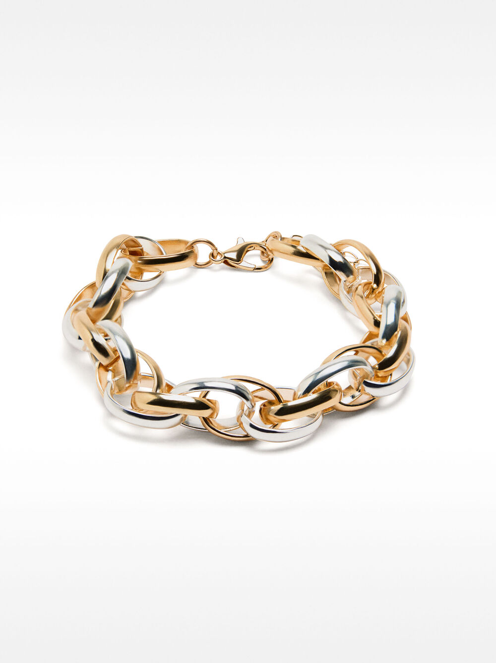 Set de collar con pulsera bicolor