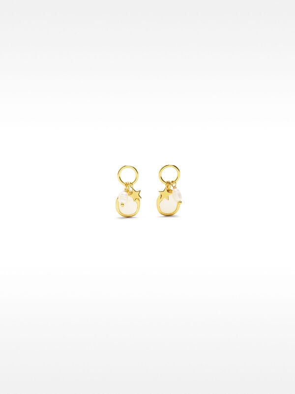 Earrings with pearls - 925 sterling silver