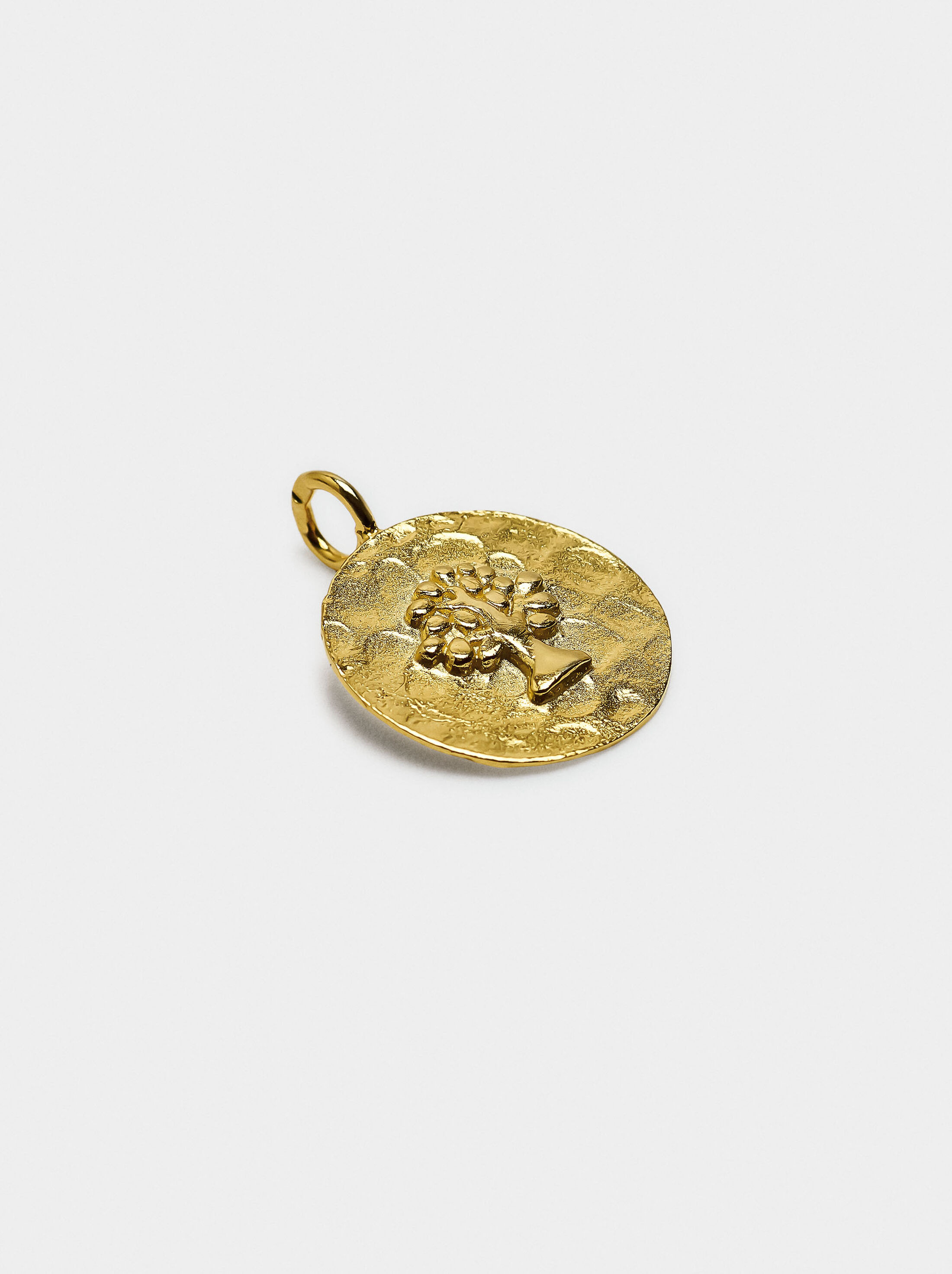 Charm medalla arbre de la vida - plata de llei 925 image number 1.0