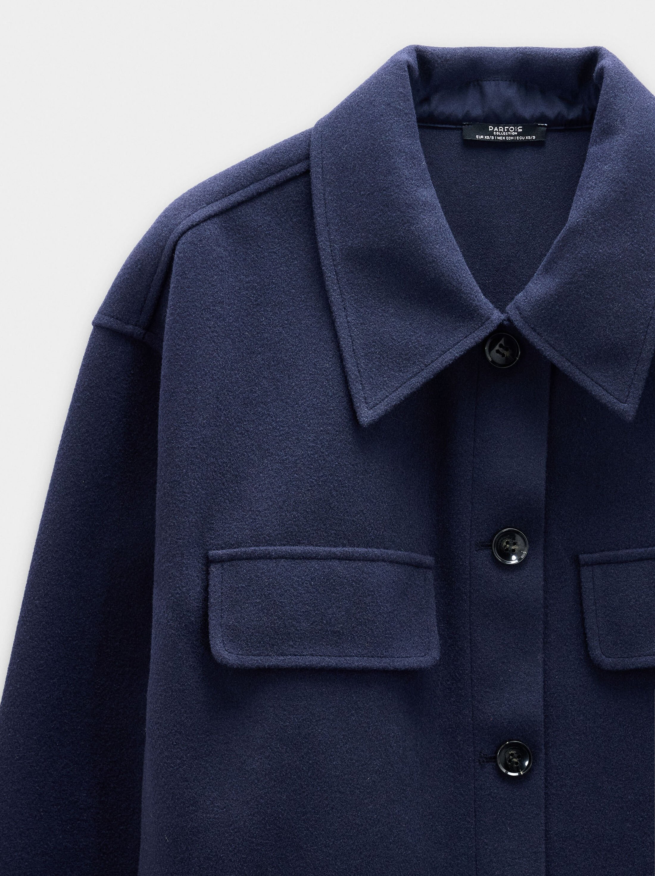 Overshirt with lapels image number 6.0