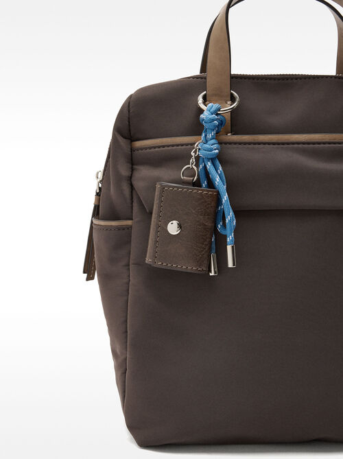 Nylon backpack with pendant