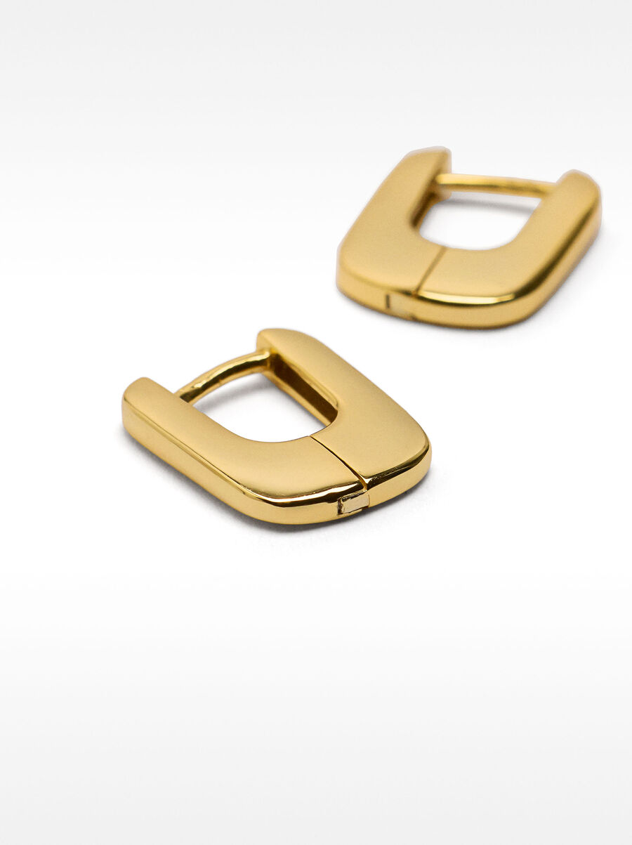 Short hoop earrings - 925 sterling silver