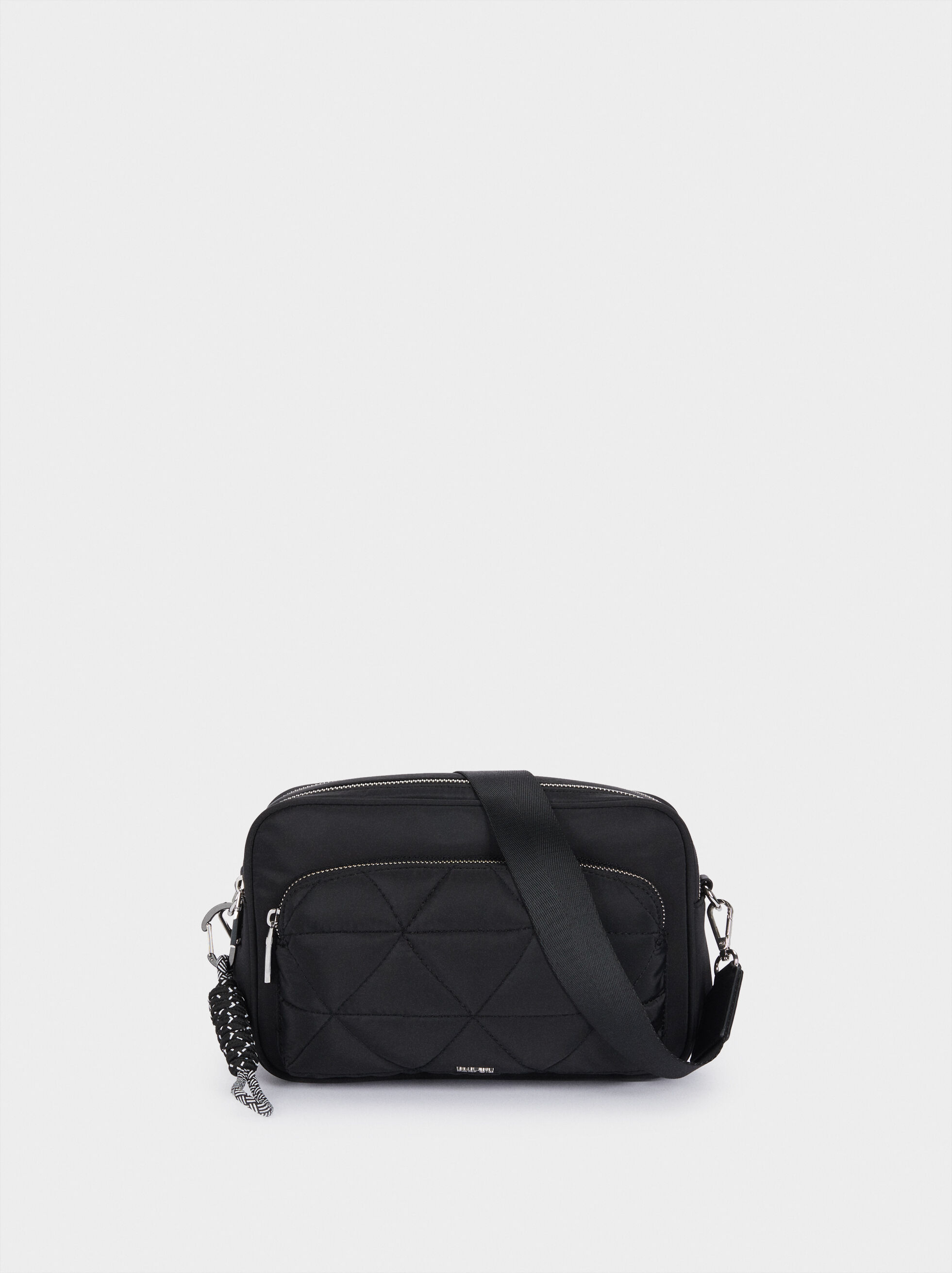 quilted nylon crossbody bag