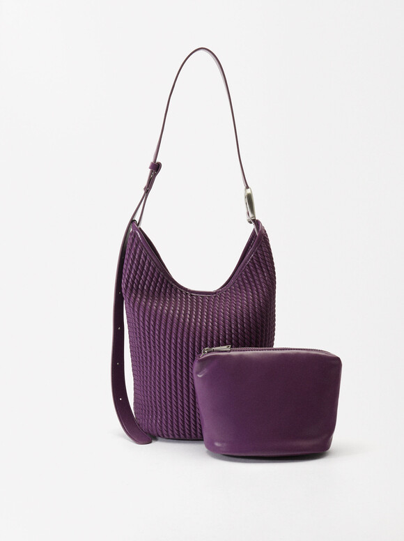 Everyday Shoulder Bag, Purple, hi-res