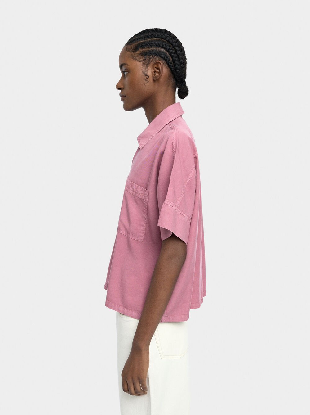 Shirt with zipper closure 100% lyocell