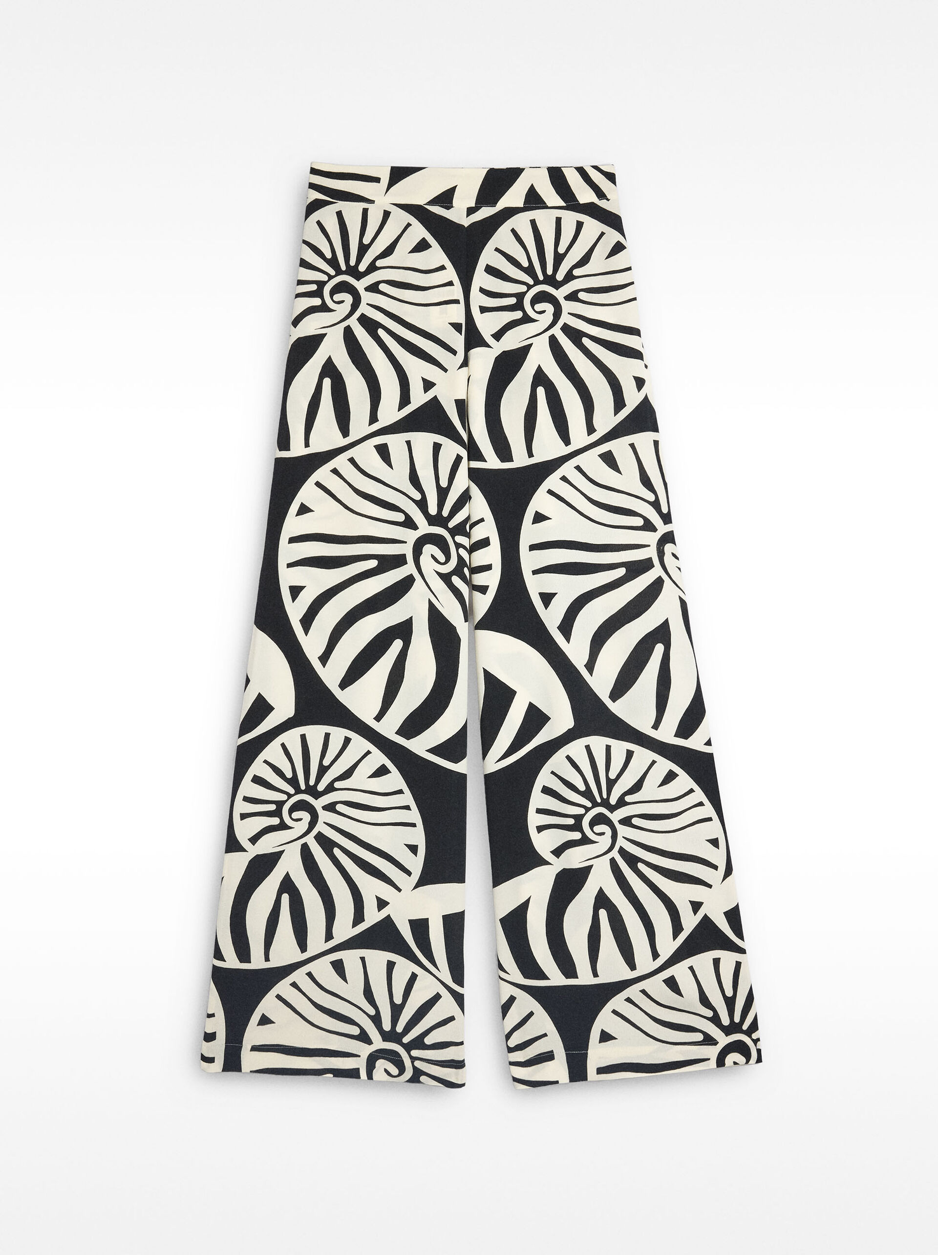 Printed fluid trousers image number 4.0