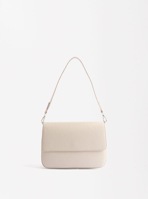 Crossbag with flap closure