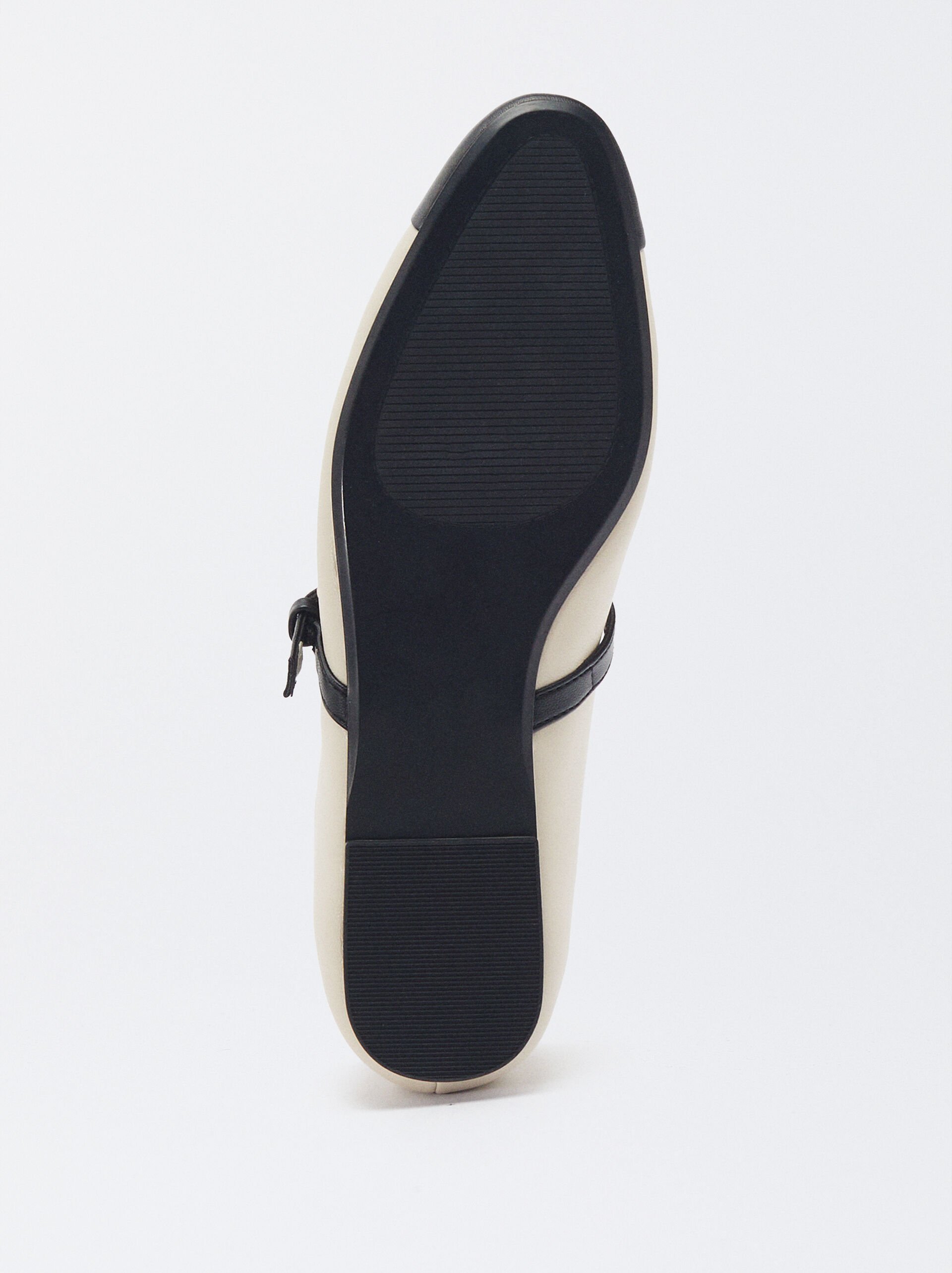 Bicolor Ballerinas With Buckle image number 6.0