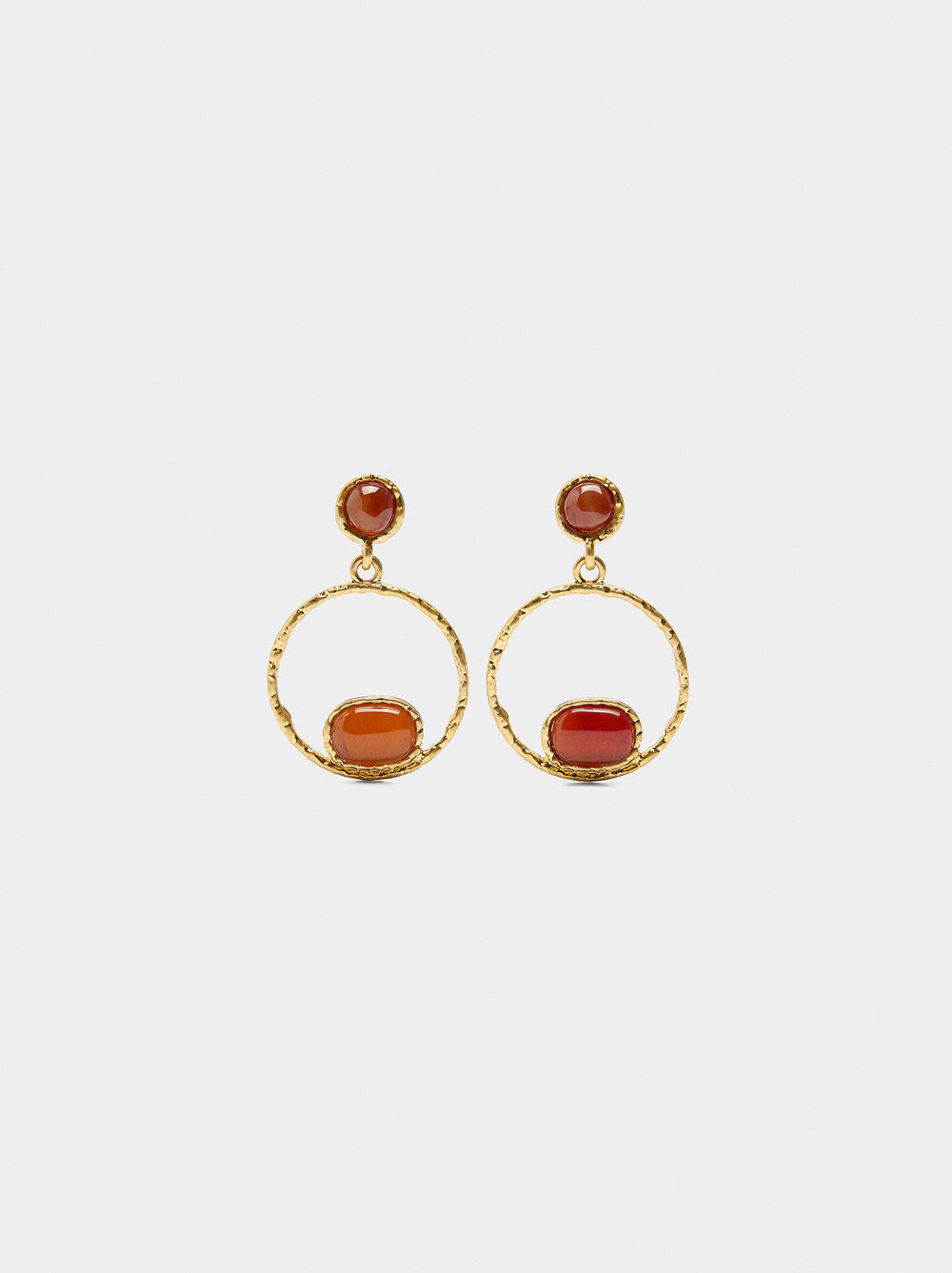 Pendientes largos con piedras