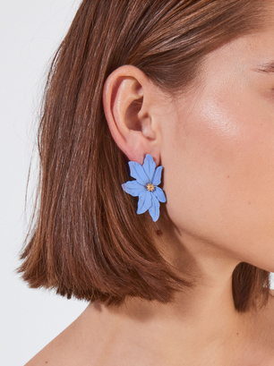 Flower Earrings, , hi-res