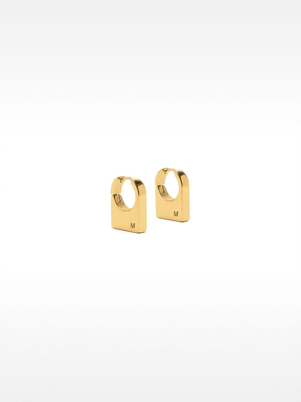 Créoles rectangulaires – acier inoxydable