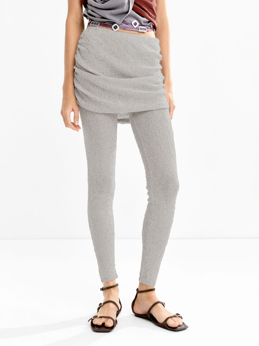 Draped effect pants