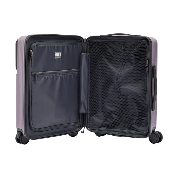 Travel suitcase with texture