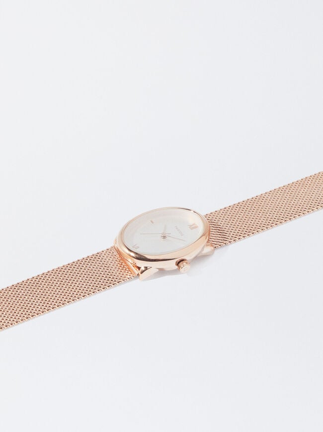Stainless Steel Rose Gold Watch image number 1.0
