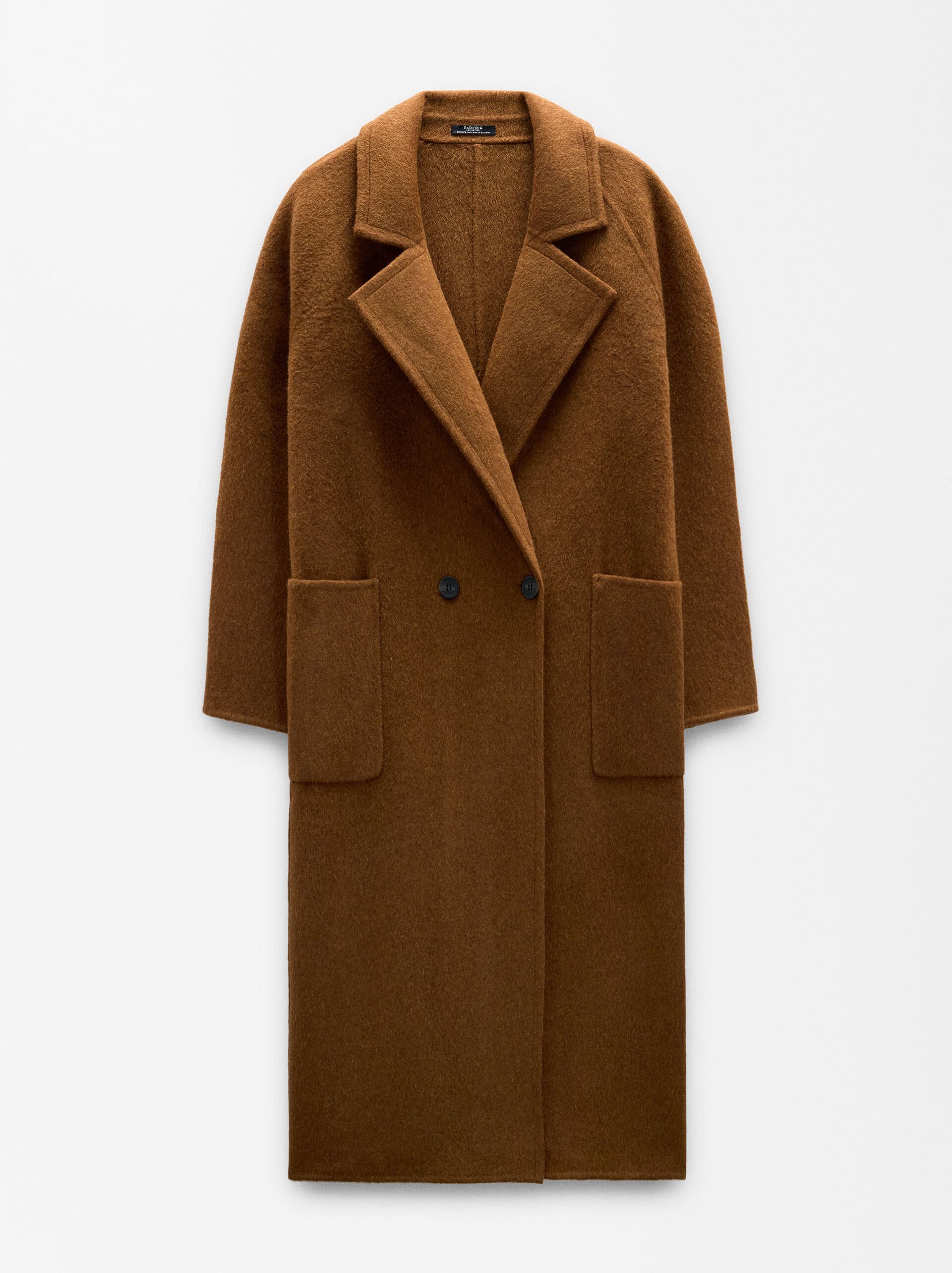 Long coat with wool blend image number 5.0