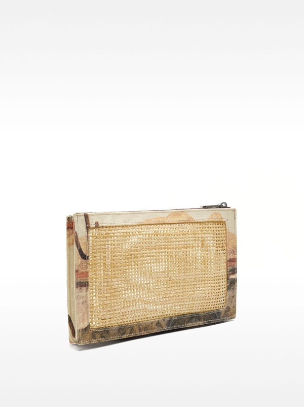 Multipurpose bag with rattan