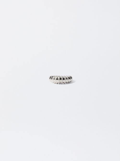 Striped Gold Ring