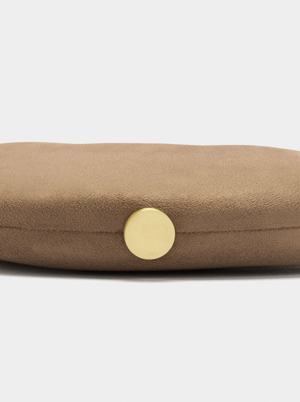 Pochette ovale da festa con effetto pelle