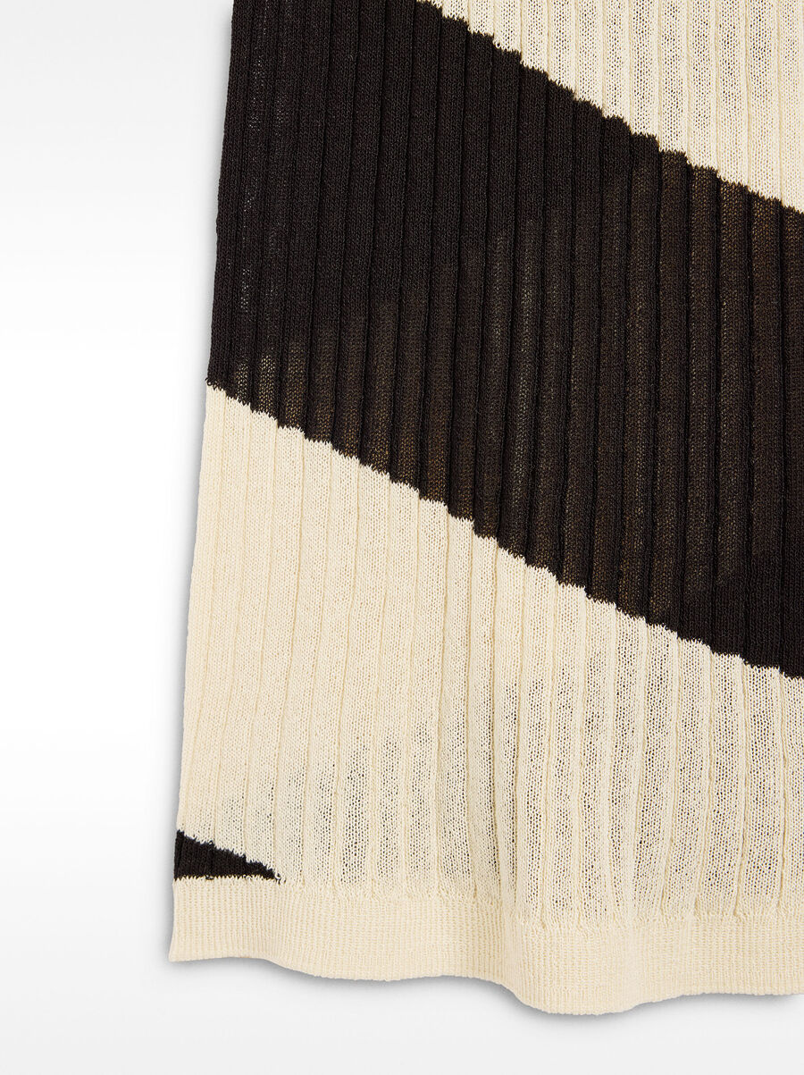 Pantalon en tricot à rayures