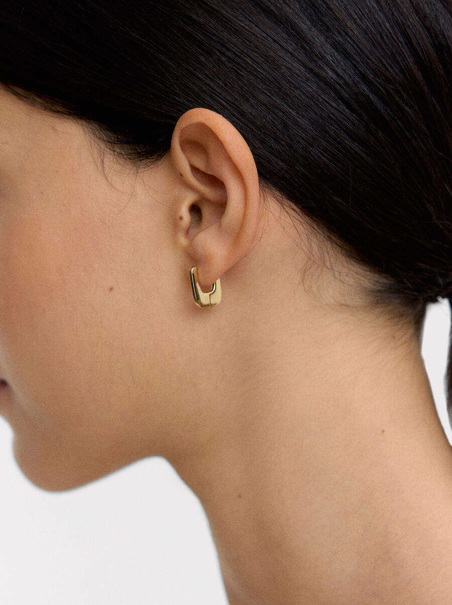 Short hoop earrings - 925 sterling silver