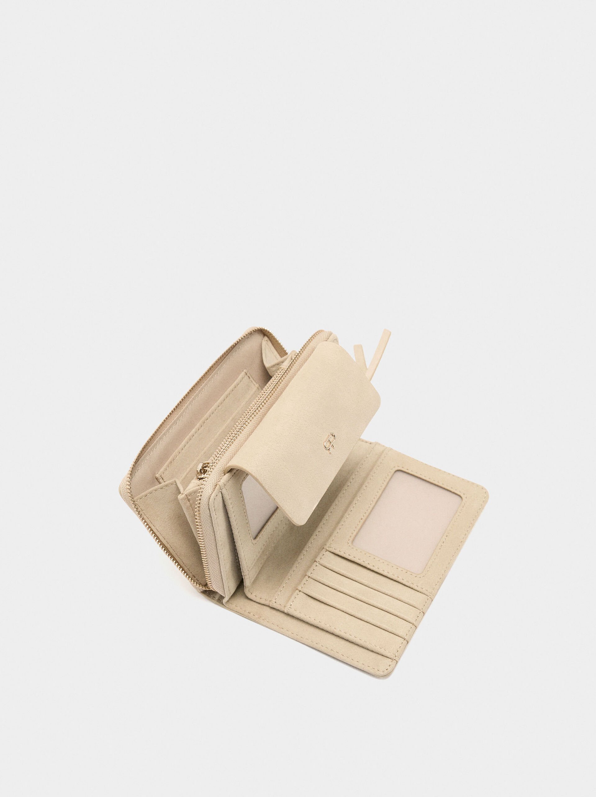 Wallet with suede effect image number 3.0
