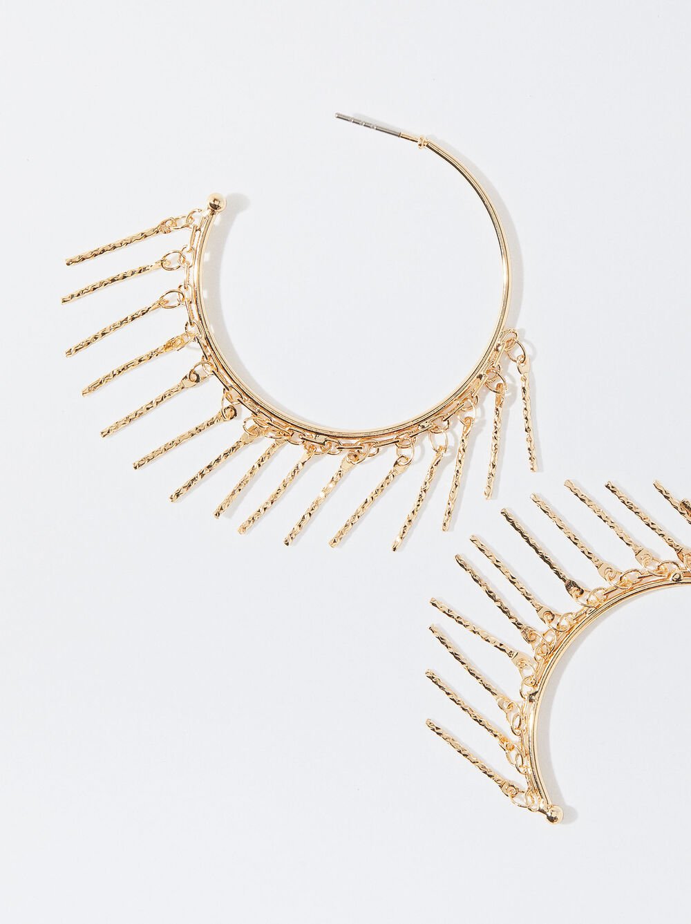 Gold hoop earrings 