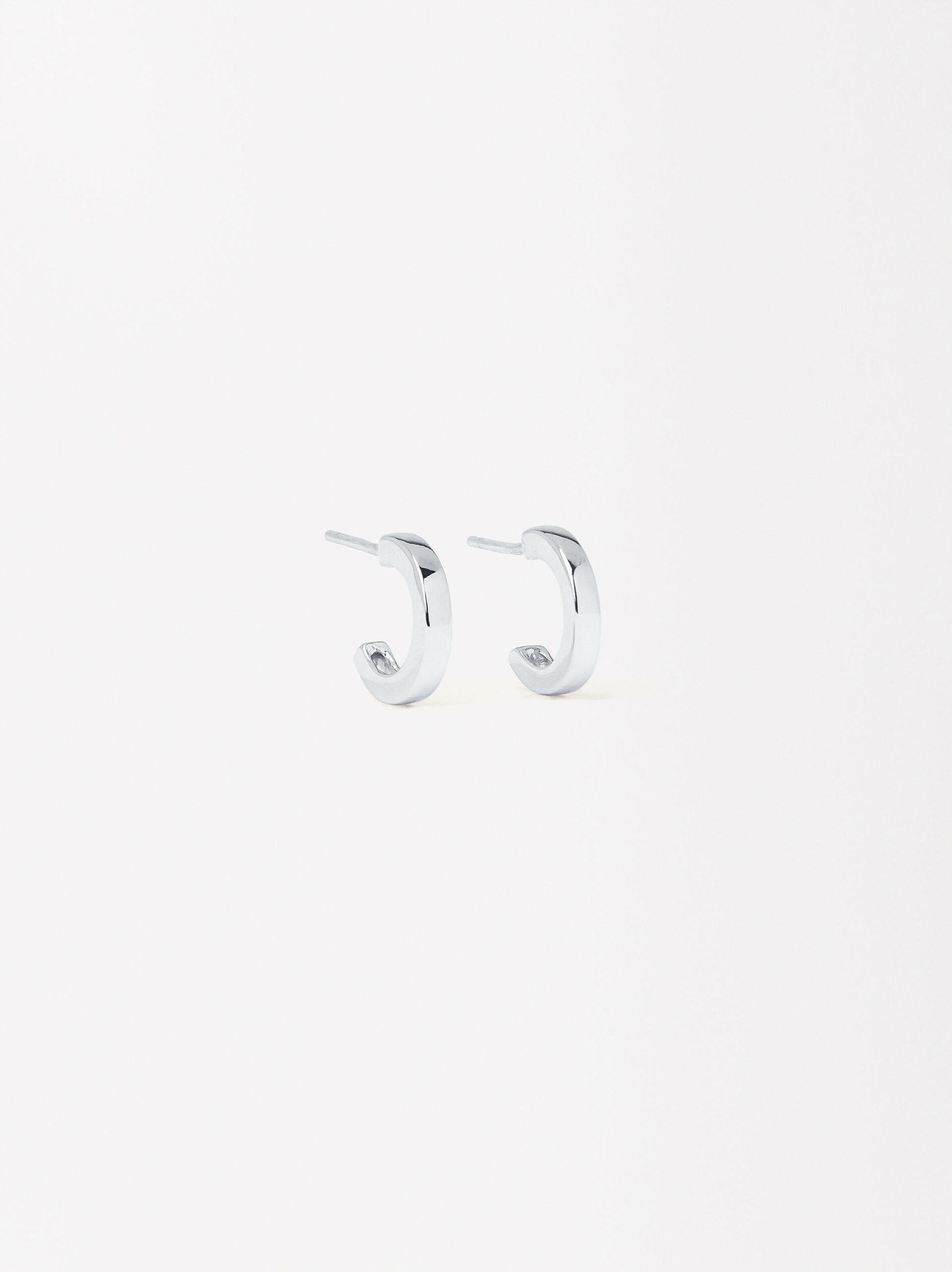 925 Silver Hoop Earrings image number 0.0