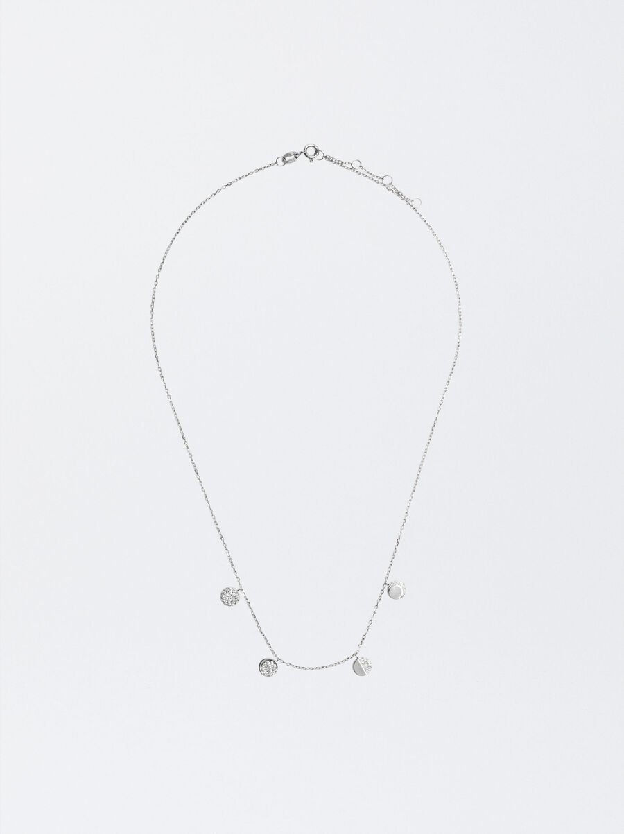 925 silver necklace with zirconia