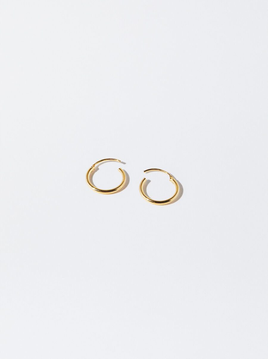 Pendientes de aro de plata 925