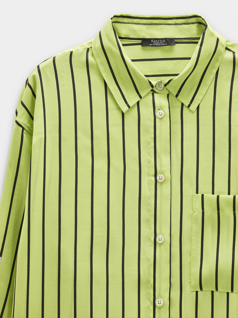 Striped long-sleeve shirt