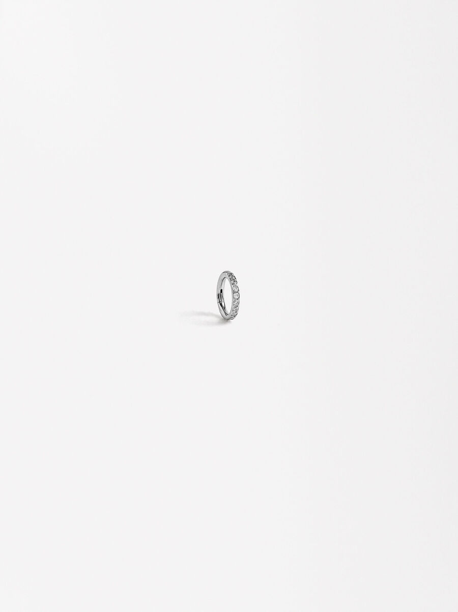 Zirconia piercing - stainless steel