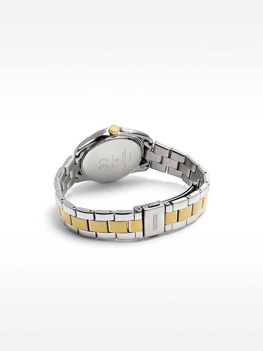 Watch with stainless steel wristband