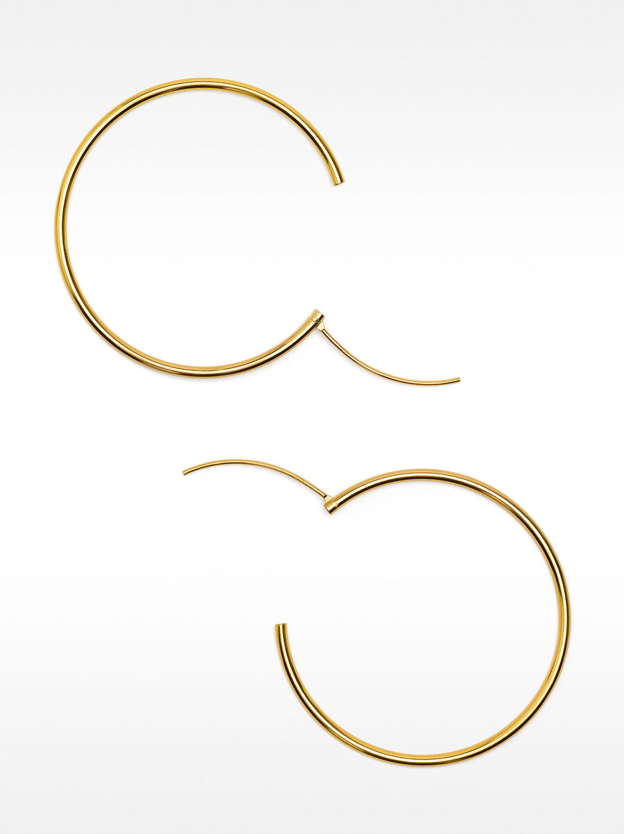 Pendiente de aro cortos de plata 925