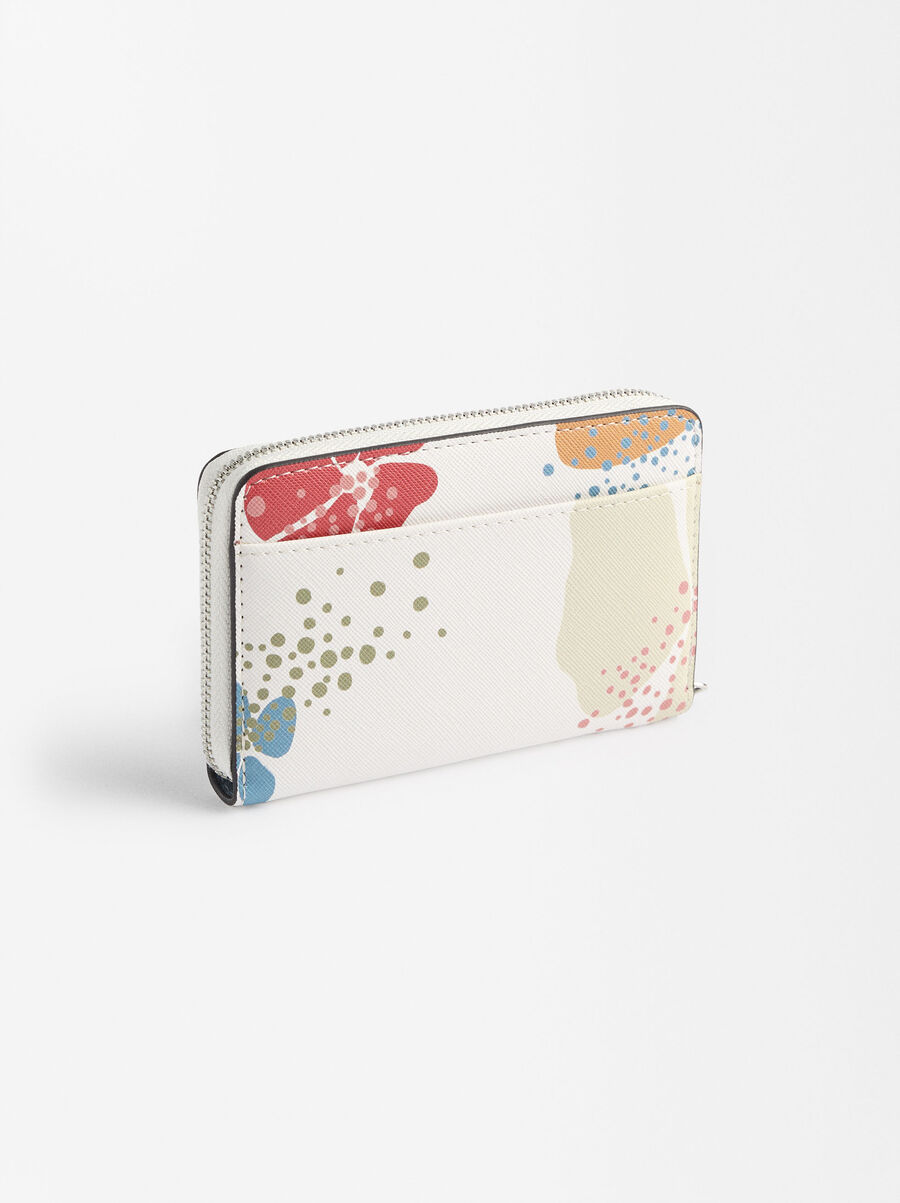 Portafoglio con stampa floreale S