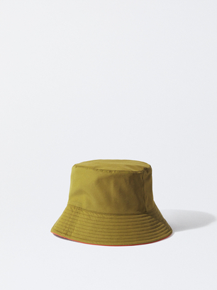 Reversible Bucket Hat, Khaki, hi-res