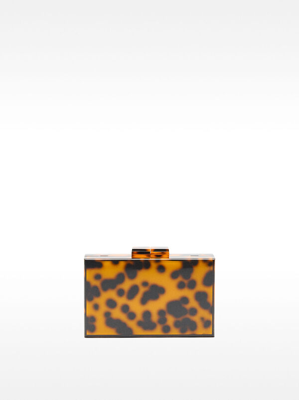 Rigid printed party clutch