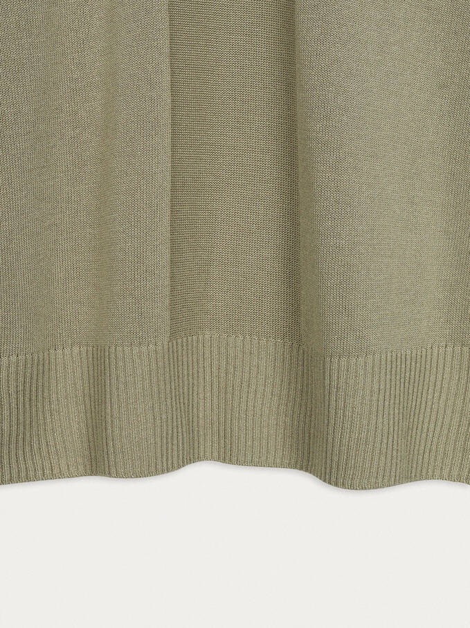Knitted T-Shirt, Green, hi-res