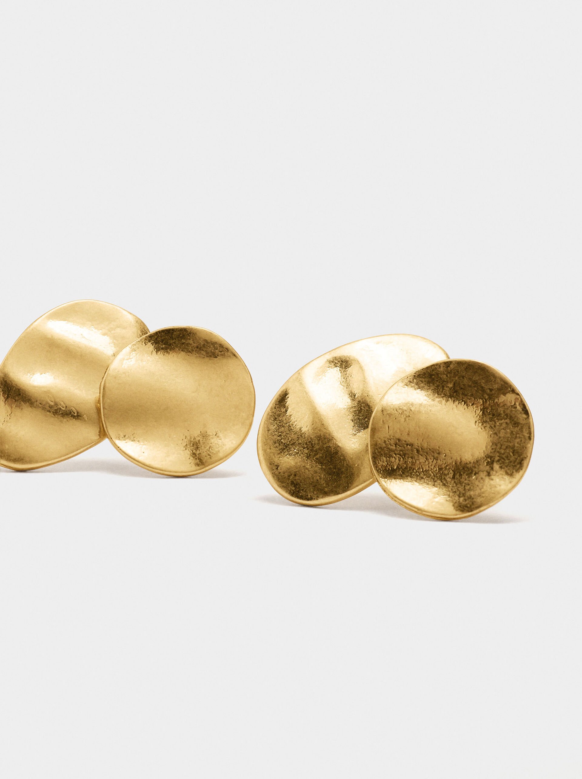 Pendientes cortos redondos image number 2.0