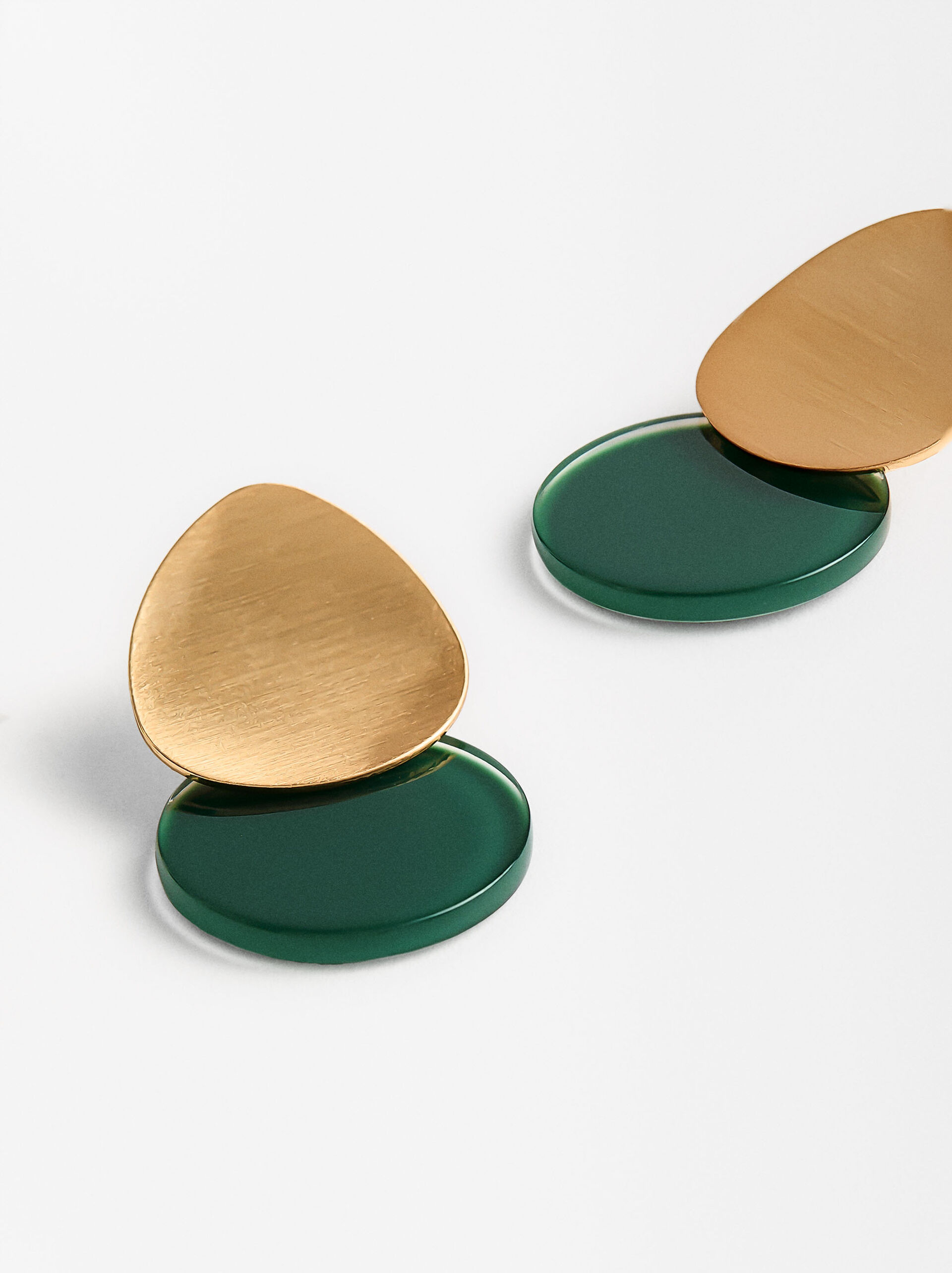 Stone-effect earrings image number 2.0