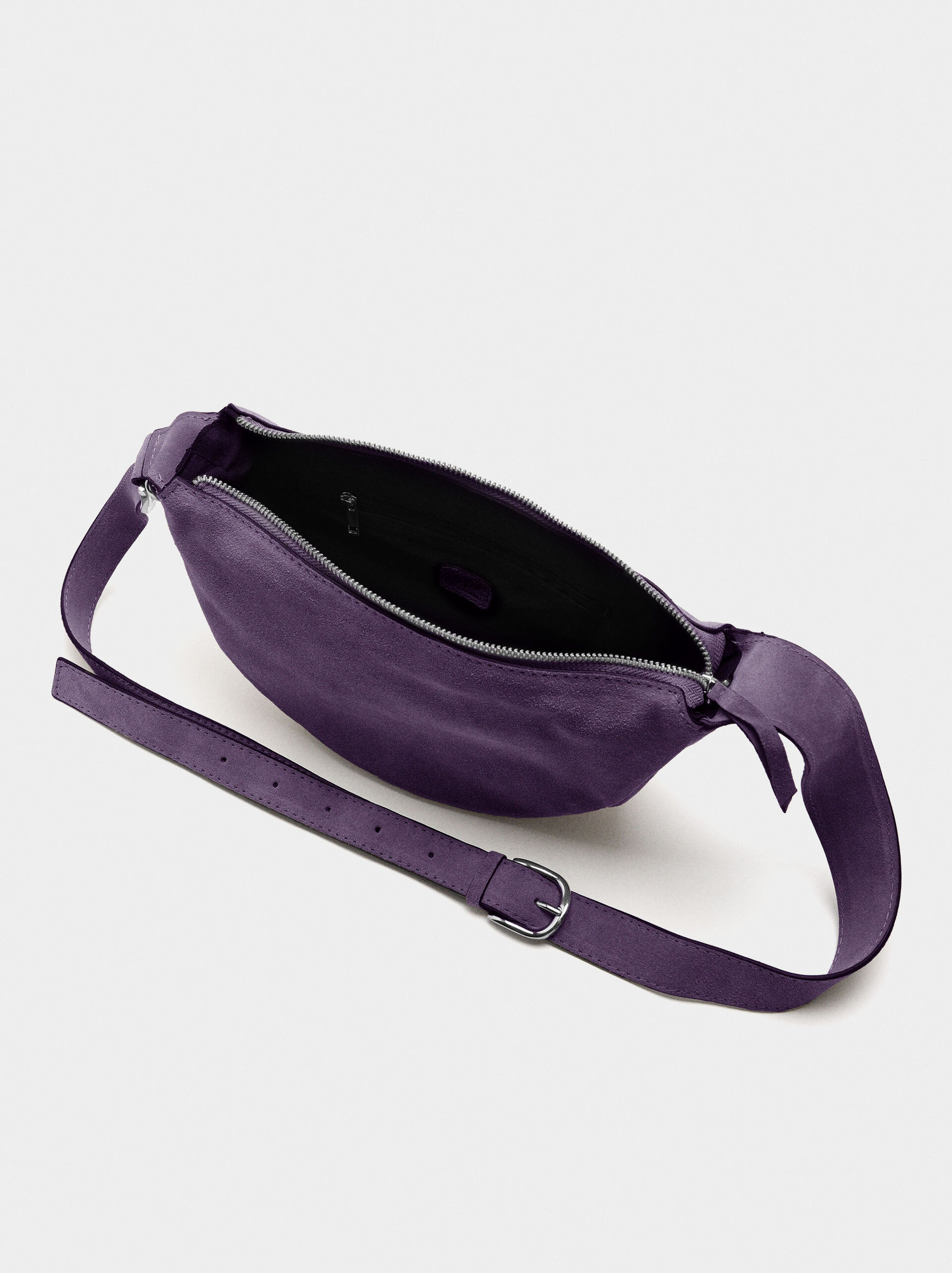 Leather hobo bag image number 3.0