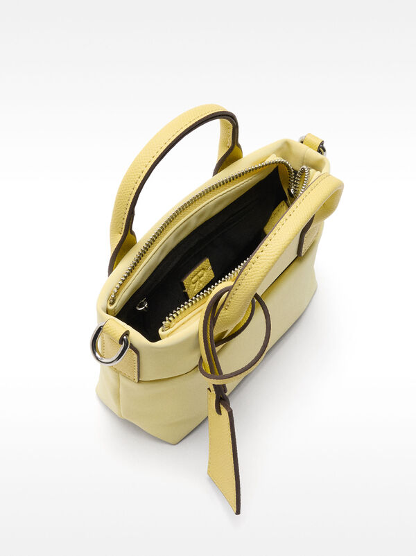 Mini shoulder strap bag with soft texture